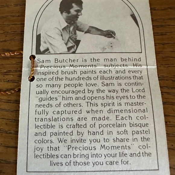 Precious Moments Sugar Town Mini Nativity Scene 1 Piece Figurine 1992  #529508 - Picture 5 of 5